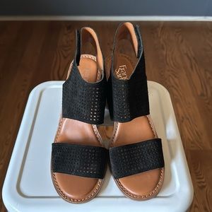 Franco Sarto Women's Strappy Chunky Heels Size 9 1/2